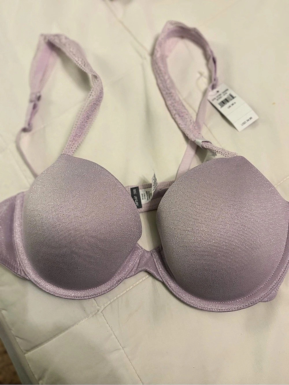 aerie Demi Lace Bra in Lavender 36B NWT